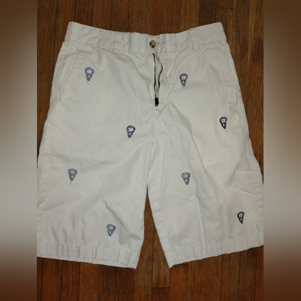 Vineyard Vines Kids White Embroidered Shorts